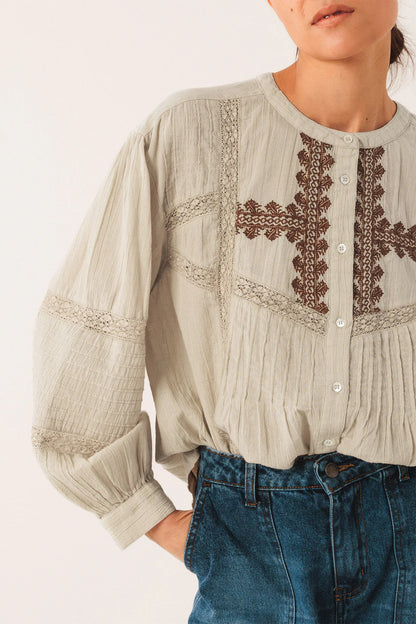 ETHNIC SHIRT OFFWHITE