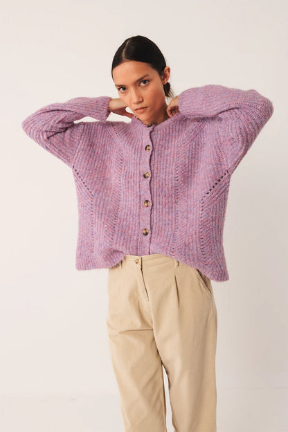 MAUVE CARDIGAN