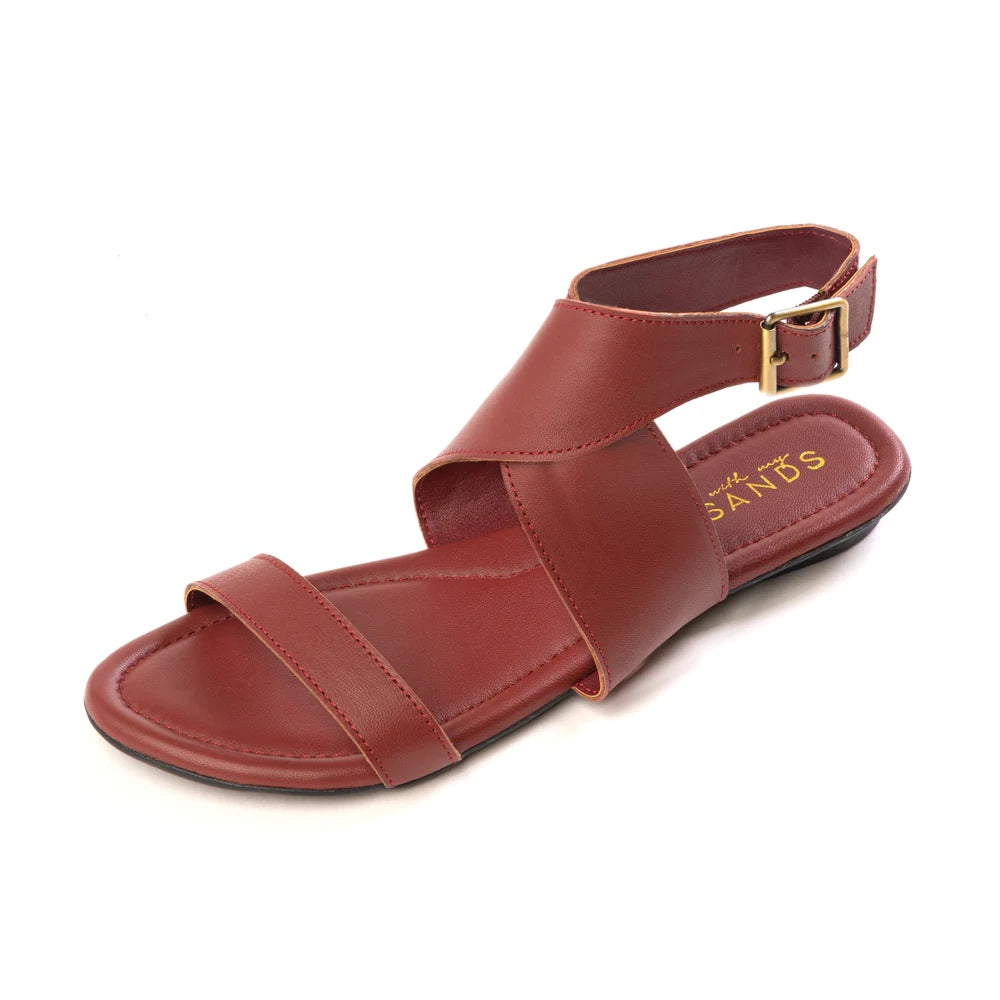 GYPSET SANDALS BURGUNDY