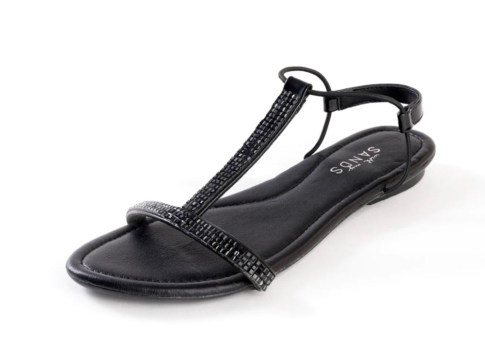 SPARKLY SANDALS BLACK