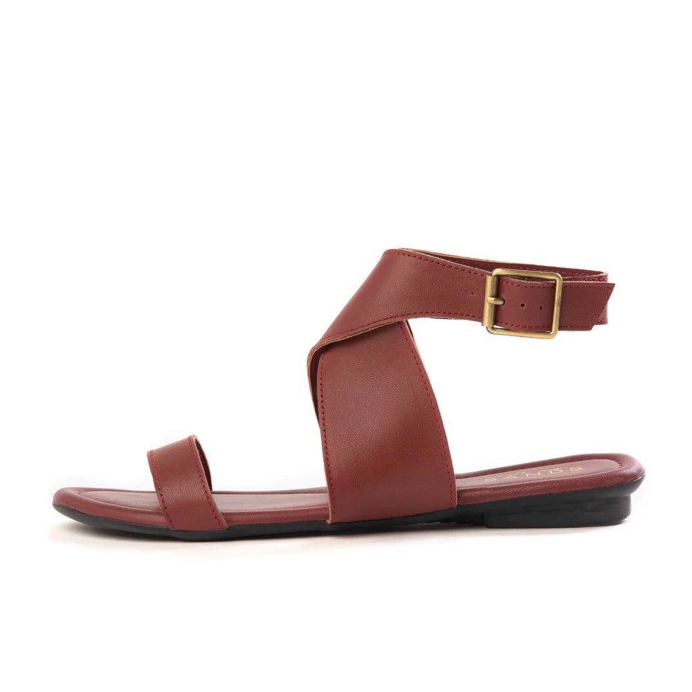 GYPSET SANDALS BURGUNDY